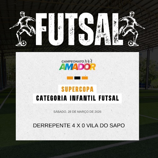 Event cover Supercopa Barueri - Infantil Futsal - Derrepente X Vila do Sapo