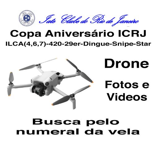 Event cover Copa Anivers�rio ICRJ - ILCA(4,6,7)-420-29er-Dingue-Snipe-Star - SOMENTE DRONE