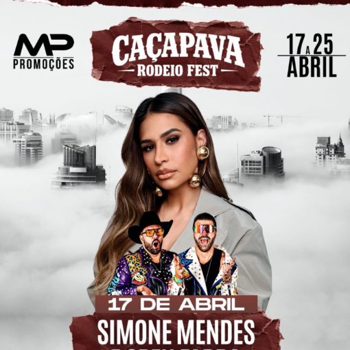 Event cover SIMONE MENDES - CA�APAVA RODEIO FEST - Ca�apava - SP (SEXTA 17/04)