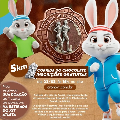 Portada del evento Corrida do Chocolate 2026