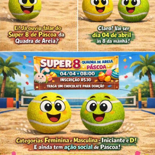 Event cover SUPER 8 - PÁSCOA - QUADRA DE AREIA SP0RTS - BRISAMAR