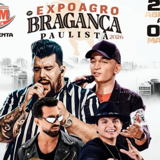 Capa do evento PANDA / JO�O GOMES / FILHO DO PISEIRO / DENNIS DJ - Expo Bragan�a Paulista - SP (S�BADO 02/05)
