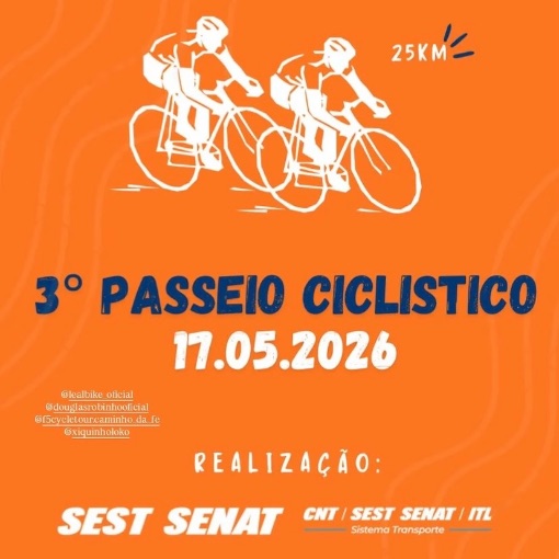 Event cover 3� Passeio Cicl�stico SEST SENAT Limeira 25km