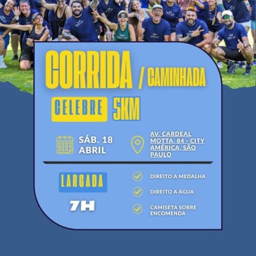 Event cover CORRIDA E CAMINHADA CELEBRE 5KM