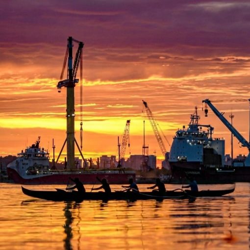 Copertura dell'evento Canoa Havaiana Santos. 05/04/26.