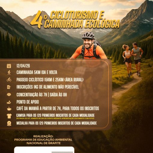 Event cover 4� CICLOTURISMO E CAMINHADA ECOL�GICA