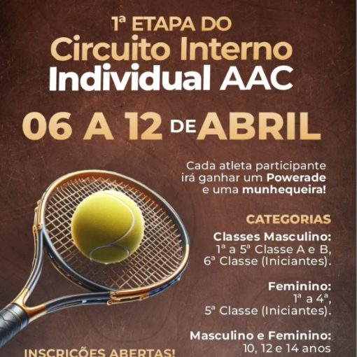 Capa do evento Torneio Interno T�nis - AAC