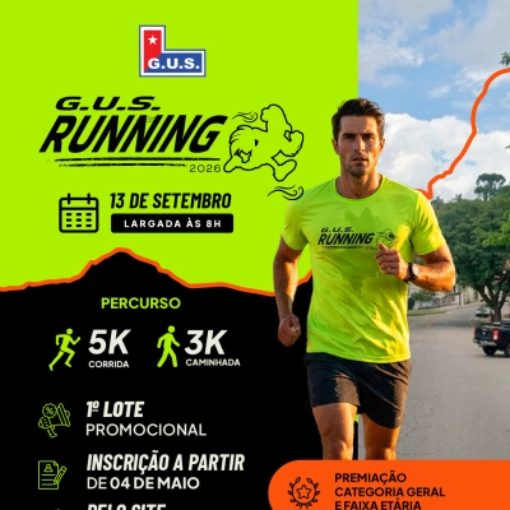 Capa do evento GUS Running 2026 | S�o Roque-SP