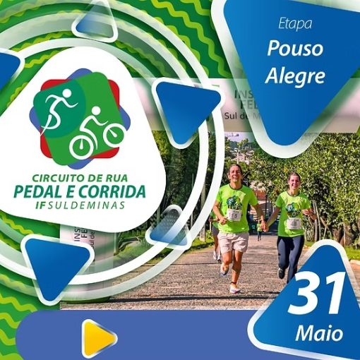 Portada del evento Circuito de rua pedal e corrida IFSULDEMINAS 2026 - Etapa Pouso Alegre
