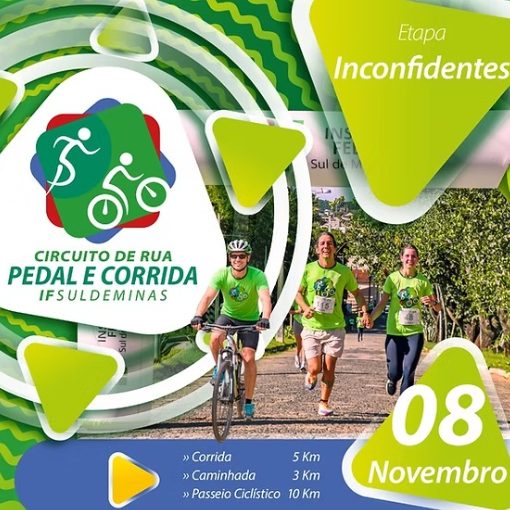 Event cover CIRCUITO DE RUA PEDAL E CORRIDA IFSULDEMINAS 2026 - ETAPA INCONFIDENTES