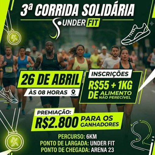 Event cover 3� Corrida Solid�ria UnderFit - Mario Campos
