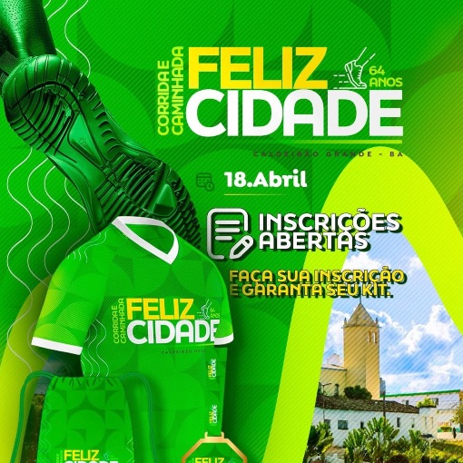 Event cover Corrida e Caminhada Feliz Cidade 