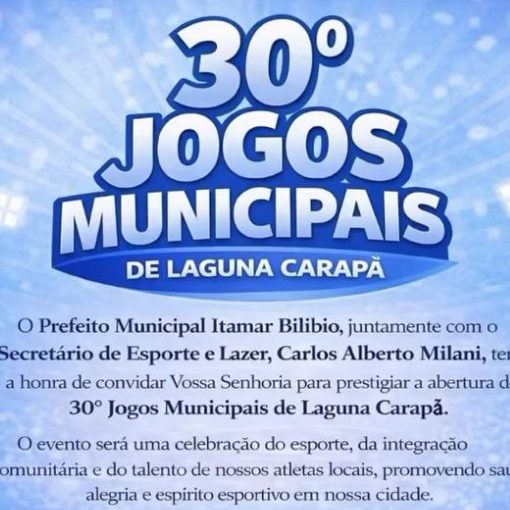 Copertura dell'evento LAGUNA - JOGOS MUNICIPAIS 08.04
