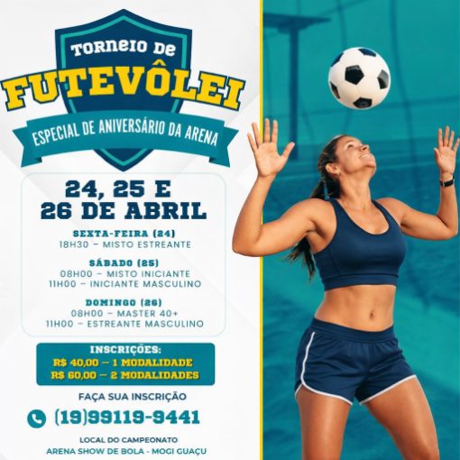 Event cover Torneio Futev�lei - Anivers�rio da Arena Show de Bola - Av. Brasil - MOGI GUA�U