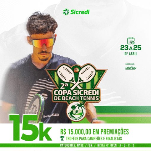 Copertura dell'evento 2� Copa Sicredi de Beach Tennis - Miami Beach Sports