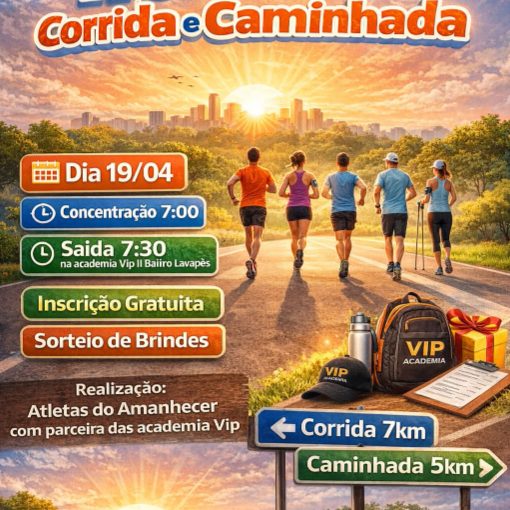 Event cover Trein�o de Corrida e Caminhada Academia Vip