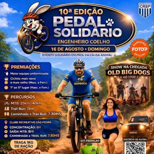 Capa do evento 10 Edi�ao Pedal Solidario & Trail Run