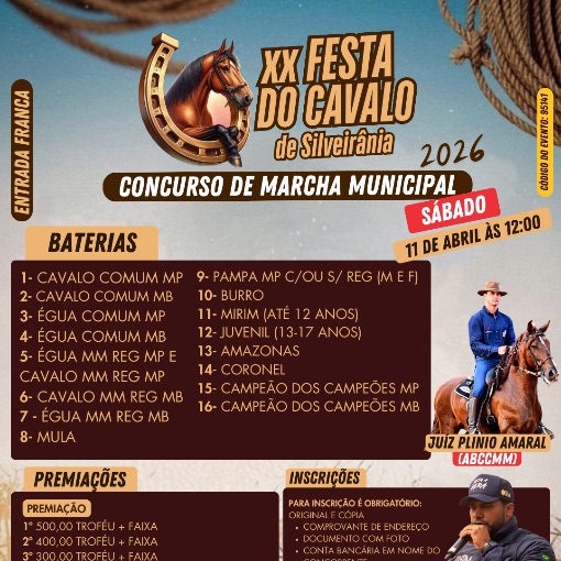 Event cover CONCURSO DE MARCHA MUNICIPAL DE SILVEIR�NIA