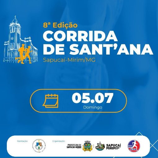 Event cover  8ª Corrida de Sant`ana - Sapucai Mirim MG