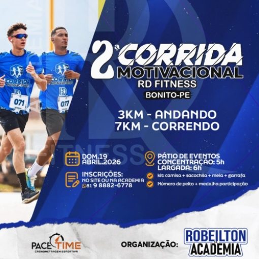 Event cover 2ª CORRIDA MOTIVACIONAL RD FITNESS