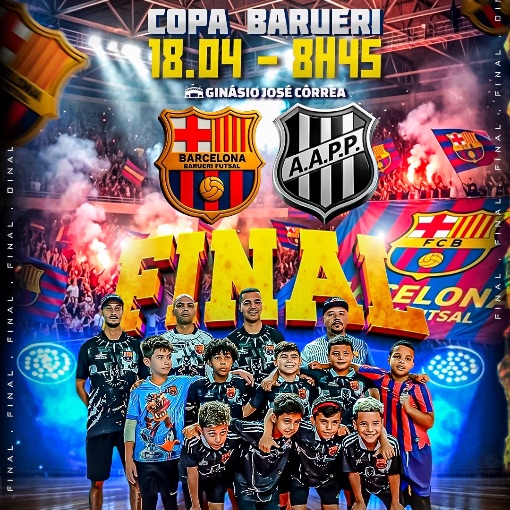 Event cover Finais Supercopa Futsal de Barueri 2026 - Barcelona x Ponte Preta | Fraldinha 