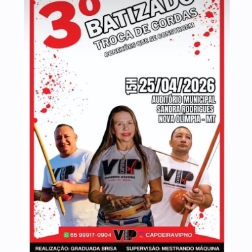 Event cover 3º BATIZADO - TROCA DE CORDAS - NOVA OLIMPIA