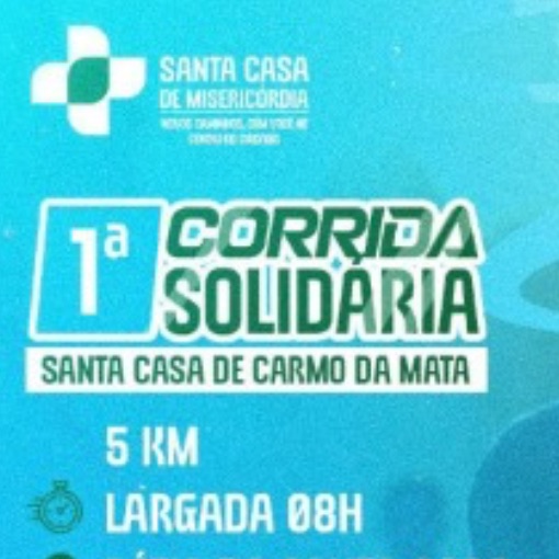 Event cover 1� Corrida Solidaria da Santa Casa de Carmo da Mata