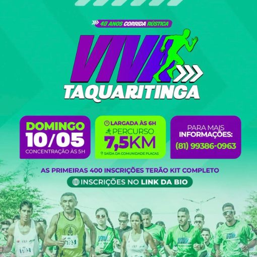 Event cover Corrida Viva Taquaritinga