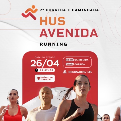Event cover 2� Corrida e Caminhada - Hus Avenida Running