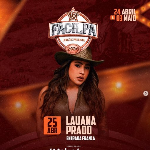 Event cover Lauana Prado | 46� FACILPA LEN��IS PAULISTA