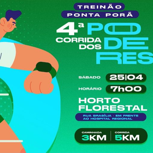 Event cover TREIN�O 4 CORRIDA DOS PODERES - PONTA POR�