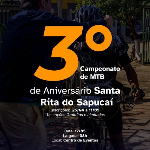 Event cover 3? Campeonato de MTB de anivers�rio de Santa Rita do Sapuca� 