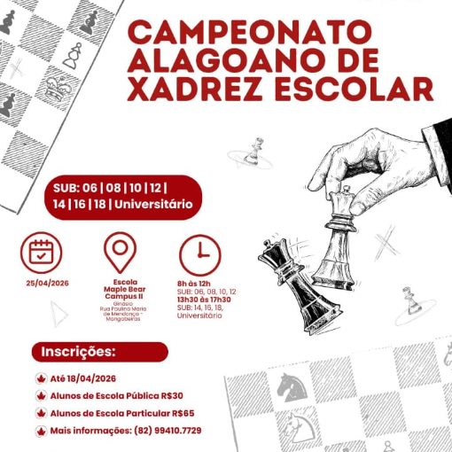 Event cover Campeonato Alagoano de Xadrez Escolar