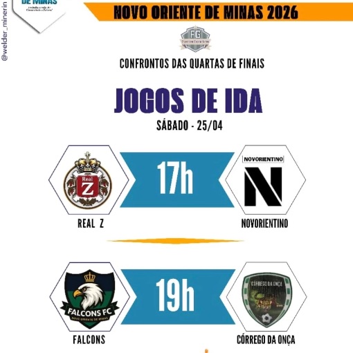 Event cover Futebol Quartas de Final - Ida 25/04 - Real Z vs. Novo Orientino 