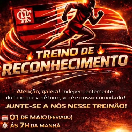 Copertura dell'evento TREINAO DE RECONHECIMENTO CORRIDA DO FLAMENGO