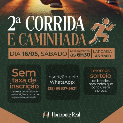 Event cover 2� Corrida e Caminhada Horizonte Real