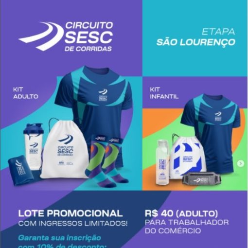 Capa do evento Circuito Sesc de Corrida - Etapa S�o Louren�o