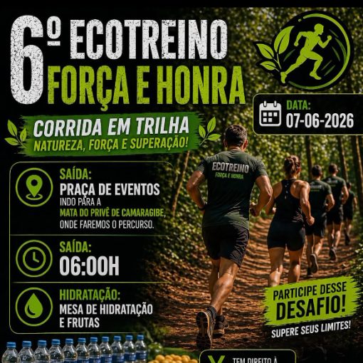 Capa do evento Eco Treino For�a e Honra na Mata do Priv�