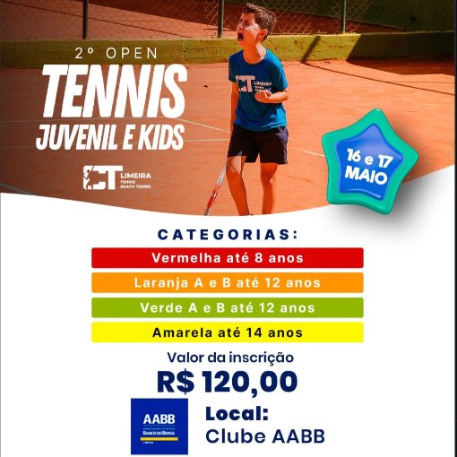Event cover 2� Open T�nis Juvenil e Kids S�bado