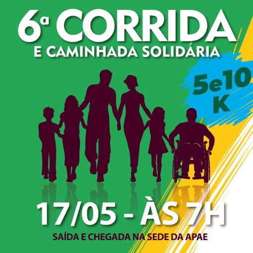 Event cover 6� Corrida e Caminhada Solid�ria APAE Jaguari�na