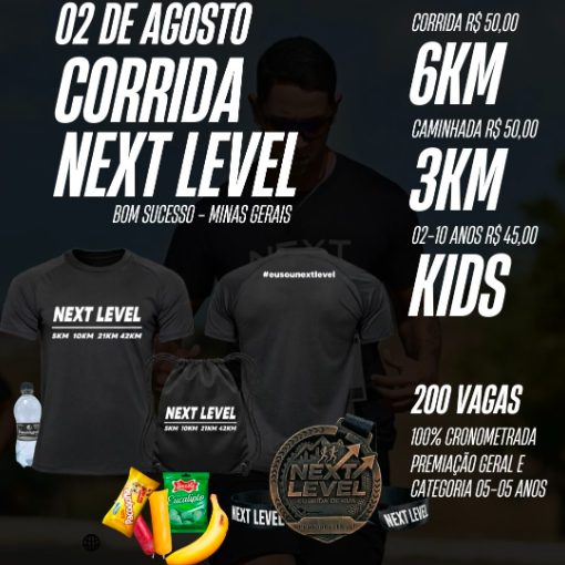 Portada del evento Corrida Next Level Bom Sucesso