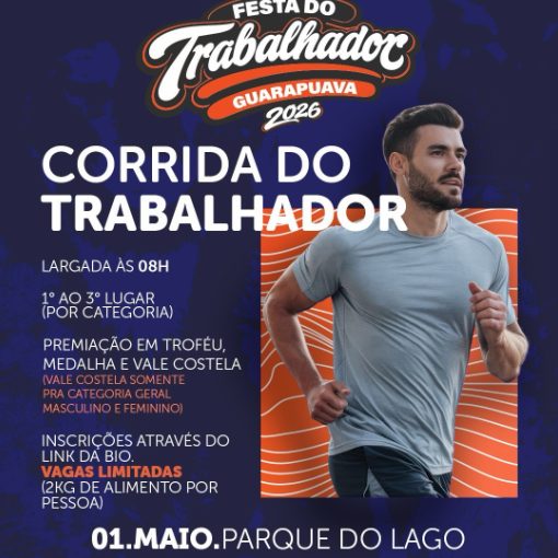 Copertura dell'evento CORRIDA DO TRABALHADOR 01 DE MAIO PARQUE DO LAGO