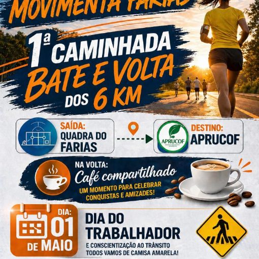 Copertura dell'evento MOVIMENTA FARIAS - 1� CAMINHADA BATE E VOLTA DOS 6KM