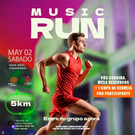 Copertura dell'evento 1� Music Run Cascavel