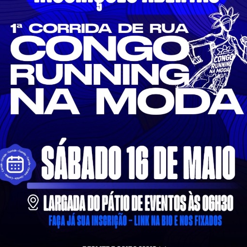 Event cover 1� Corrida Congo Running na Moda - Congo/PB