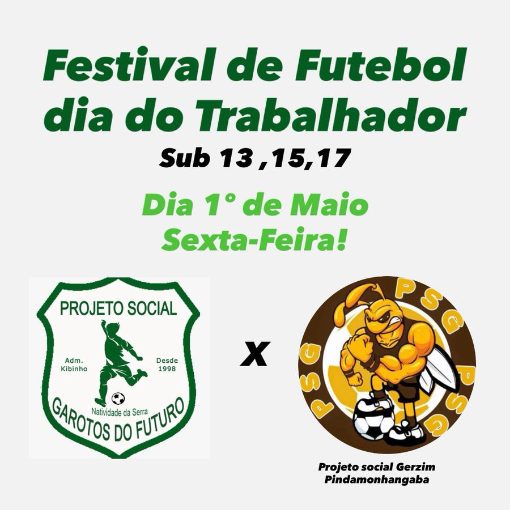 Portada del evento Festival de Futebol dia do trabalhador