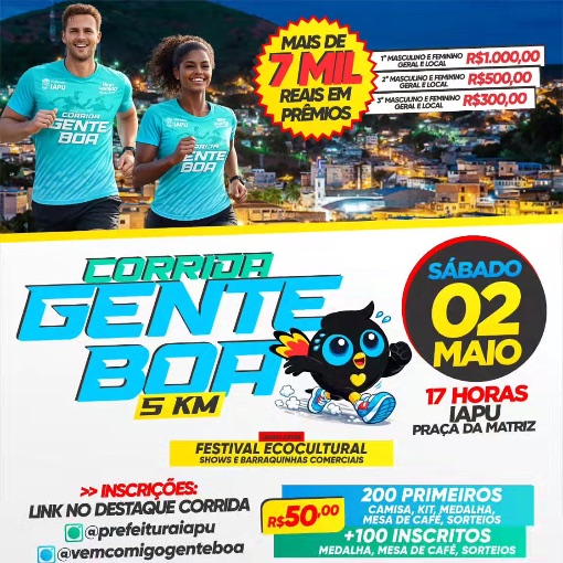 Capa do evento Corrida Gente Boa - Iapu