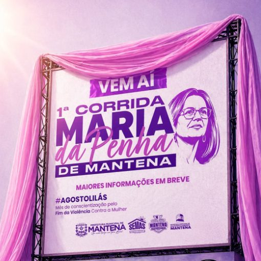 Event cover 1� Corrida Maria da Penha - Mantena (MG)