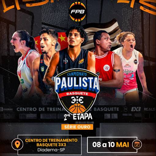 Event cover Campeonato Paulista de Basquete 3x3 - 2� Etapa - S�rie Ouro - 10/05/2026