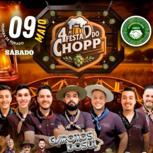 Couverture de l'�v�nement BAILE DE FORMATURA ACADEMIA DE DAN�AS GA�CHAS CAMPEIROS DA TRADI��O -4� FESTA DO CHOPP (09/05/26)